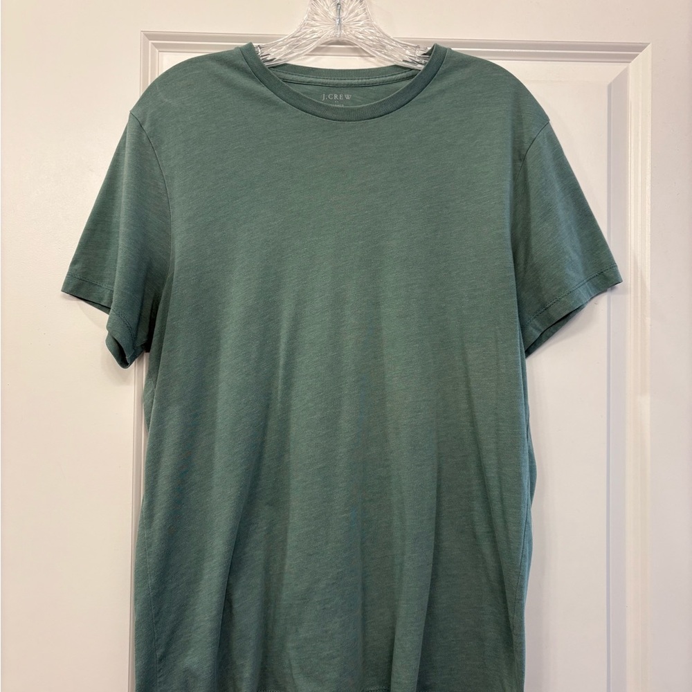 J. Crew Men's Short-Sleeve Crewneck Tee in Sage Green